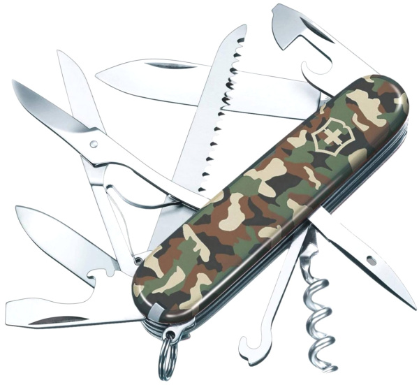 Нож Victorinox Huntsman, 91мм, 15 функций (морской камуфляж)